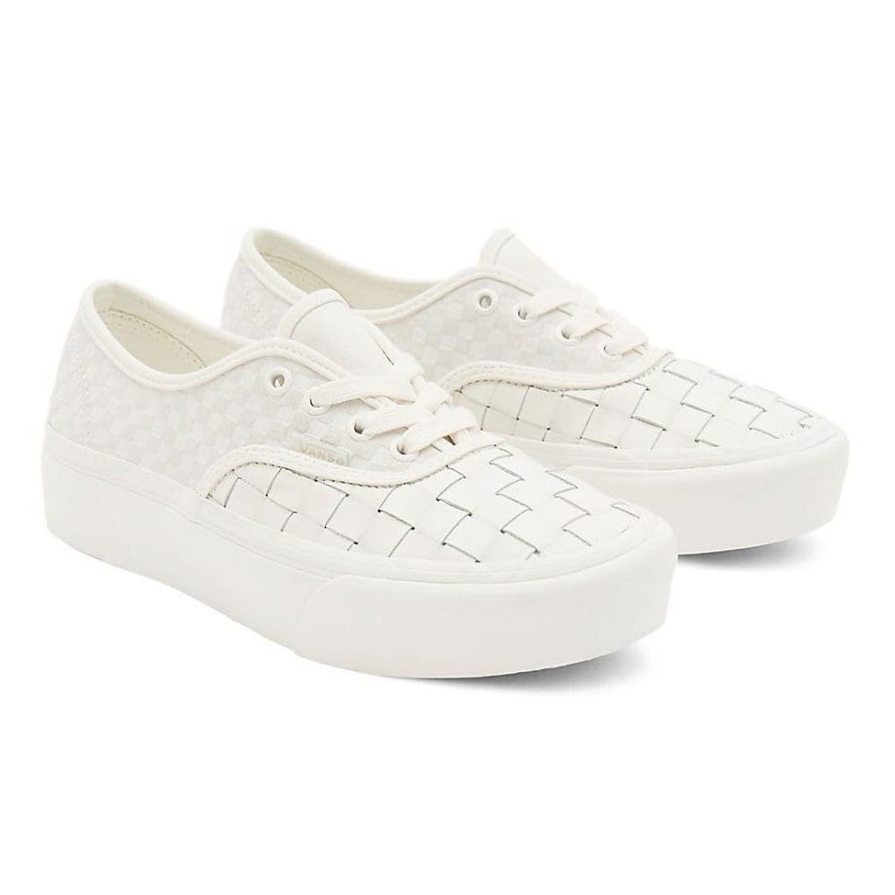 Vans Unisex Adult Platform 2.0 Woven Sneakers, LTHR/BLK, 4 Men's/5.5 Women's